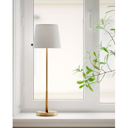 ByRydens - Stolní lampa LUMI 1xE27/8W/230V bílá/zlatá 68,5 cm