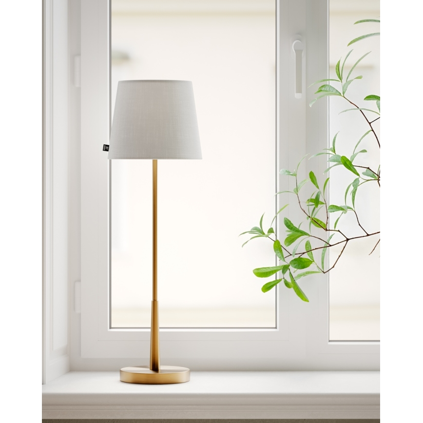 ByRydens - Stolní lampa LUMI 1xE27/8W/230V bílá/zlatá 68,5 cm