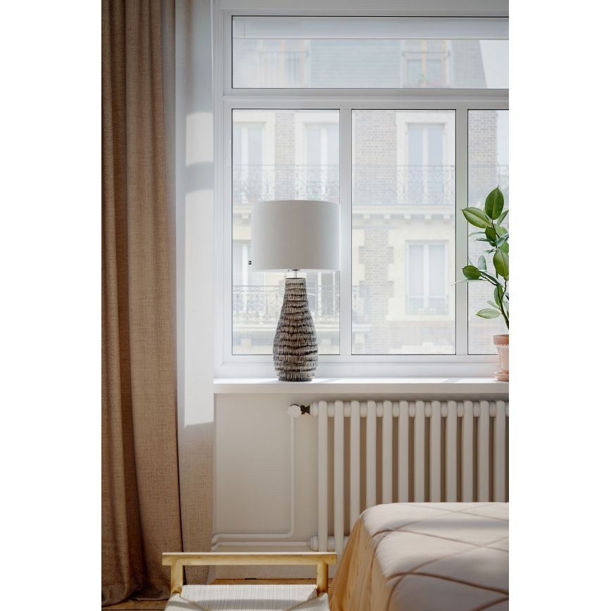 ByRydens - Stolní lampa BARTHA 1xE27/8W/230V béžová