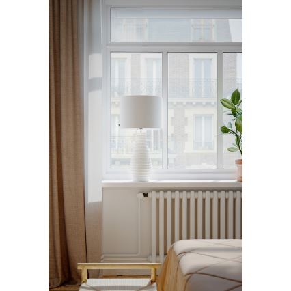 ByRydens - Stolní lampa BARTHA 1xE27/8W/230V krémová