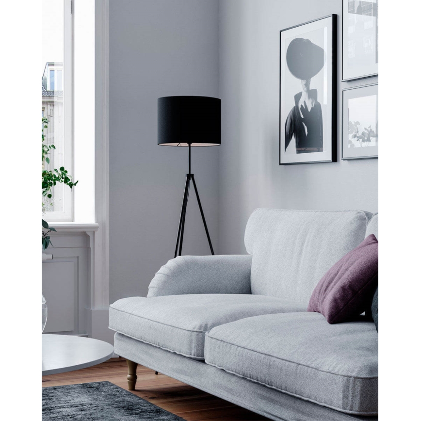 ByRydens - Stojací lampa RINA 1xE27/5W/230V černá