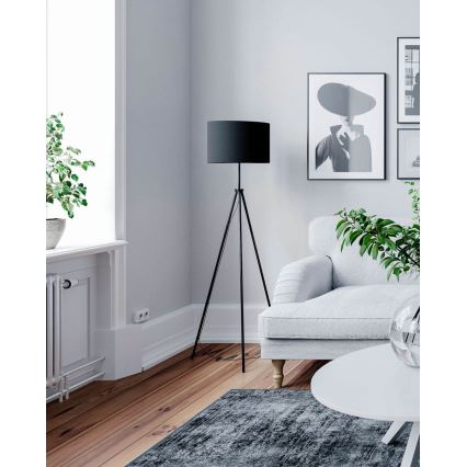 ByRydens - Stojací lampa RINA 1xE27/5W/230V černá