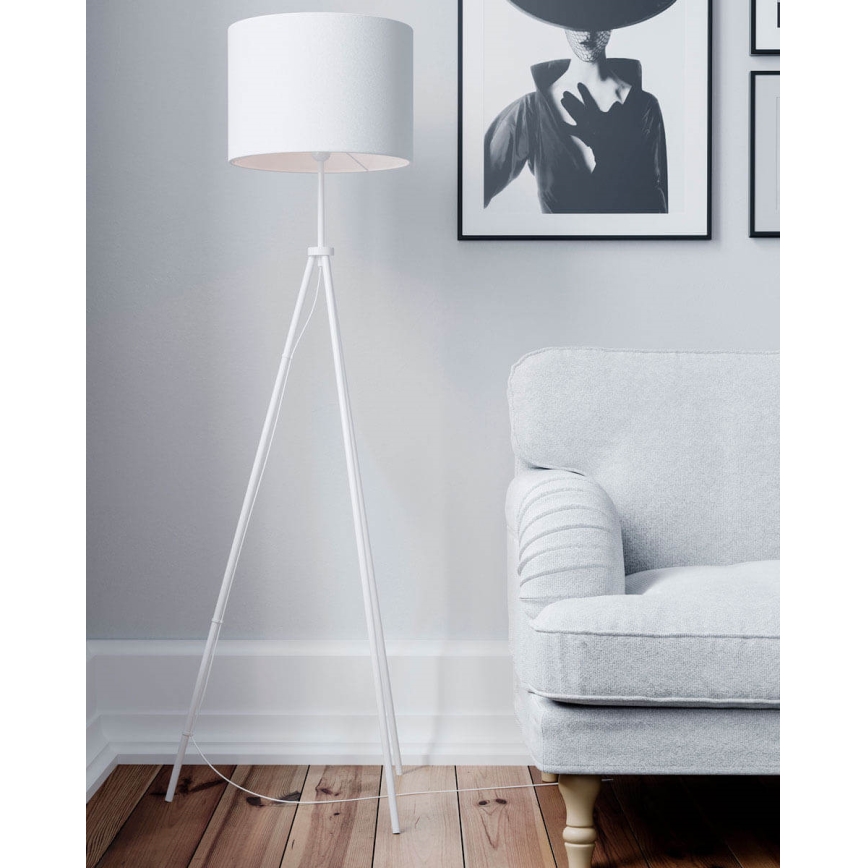 ByRydens - Stojací lampa RINA 1xE27/5W/230V bílá
