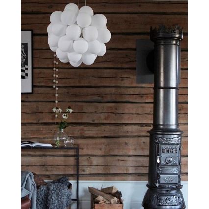 ByRydens - Lustr na lanku GROSS 8xG9/4W/230V bílá pr. 50 cm