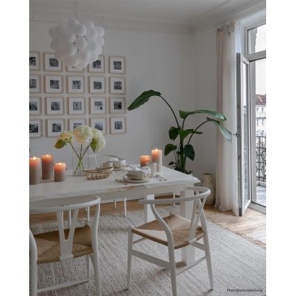 ByRydens - Lustr na lanku GROSS 8xG9/4W/230V bílá pr. 50 cm