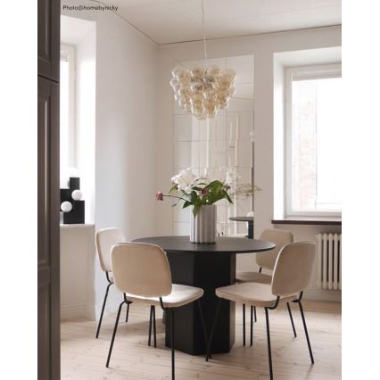ByRydens - Lustr na lanku GROSS 8xG9/4W/230V kouřová/hnědá pr. 50 cm