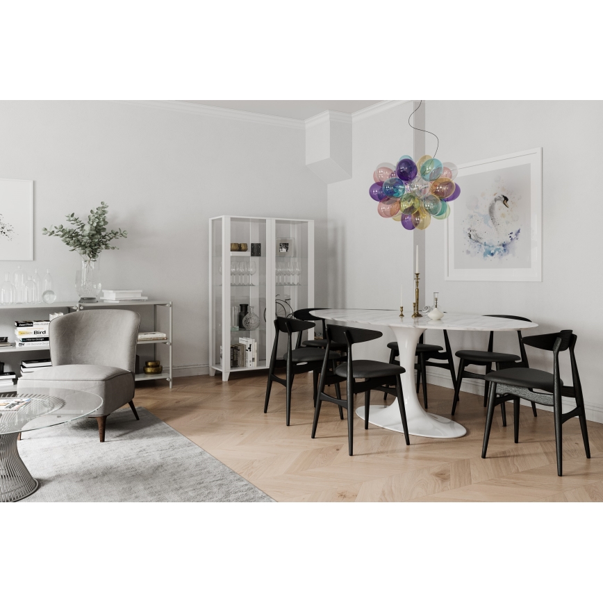ByRydens - Lustr na lanku GROSS 8xG9/4W/230V pestrobarevná pr. 50 cm
