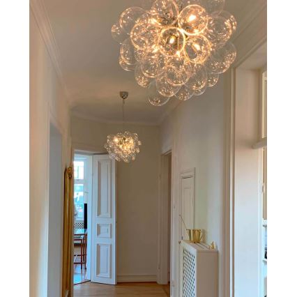 ByRydens - Lustr na lanku GROSS 8xG9/4W/230V čirá pr. 50 cm