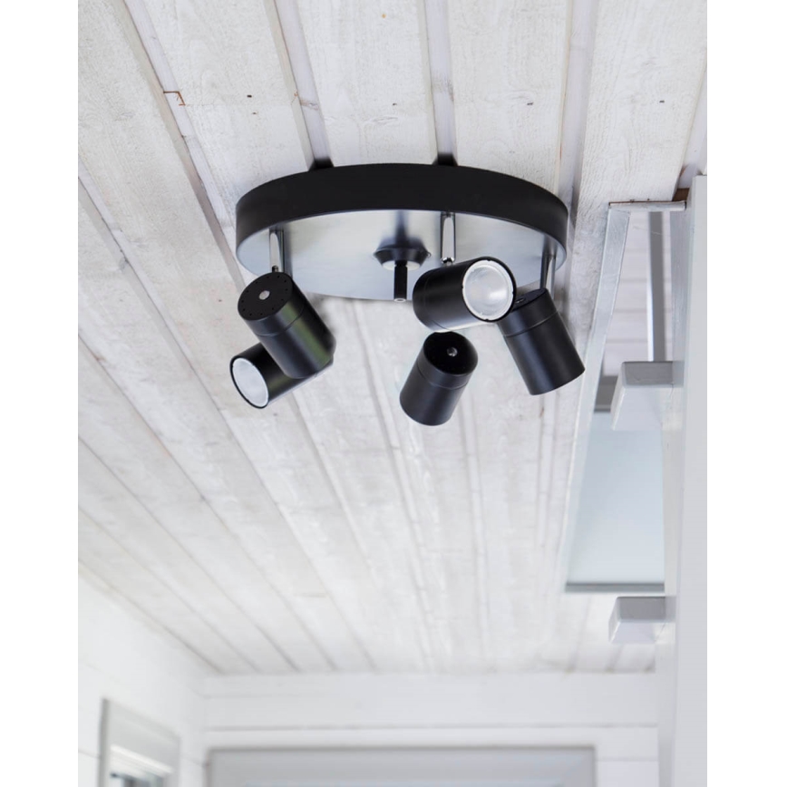 ByRydens - Bodové svítidlo CORRECT 5xGU10/7W/230V bílá pr. 30 cm