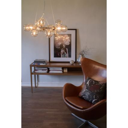 ByRydens - Lustr na lanku SPLENDOR 25xG9/5W/230V kouřová/hnědá