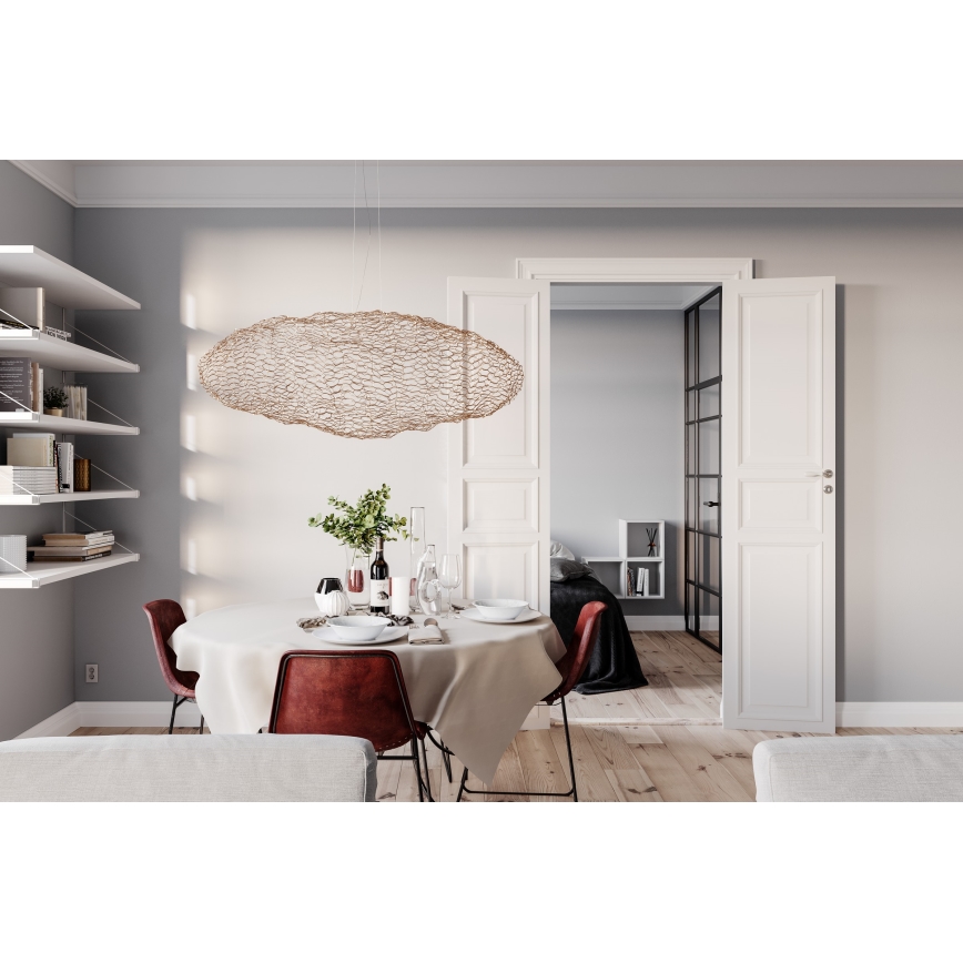 ByRydens - LED Lustr na lanku HAYDEN LED/20W/230V zlatá