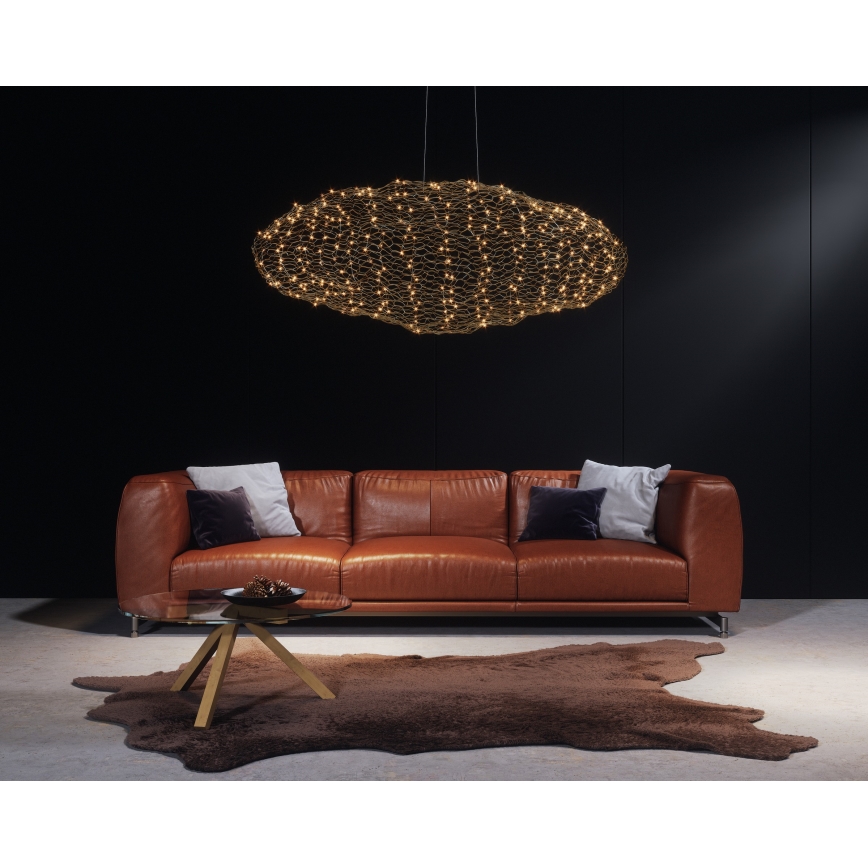 ByRydens - LED Lustr na lanku HAYDEN LED/20W/230V zlatá
