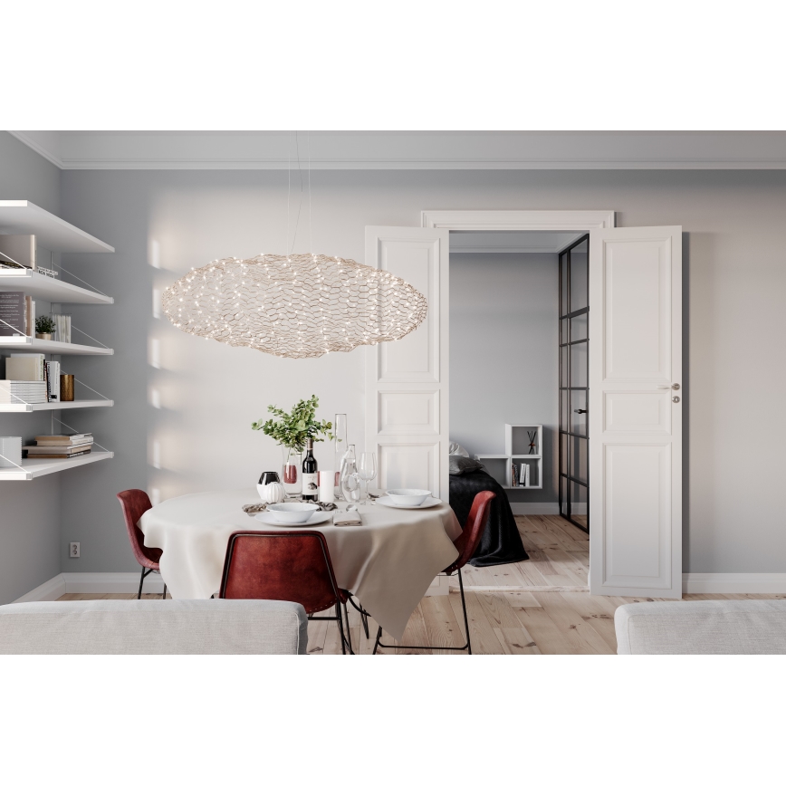 ByRydens - LED Lustr na lanku HAYDEN LED/20W/230V zlatá