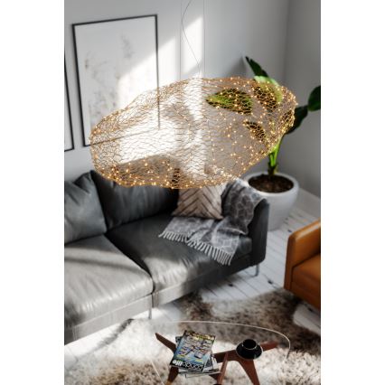 ByRydens - LED Lustr na lanku HAYDEN LED/20W/230V zlatá