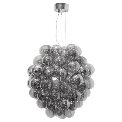 ByRydens - Lustr na lanku DELUXE 4xE14/5W/230V šedá/kouřová