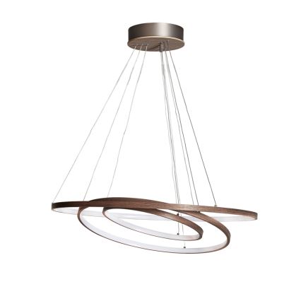 ByRydens - LED Lustr na lanku TRIONE LED/45W/230V hnědá pr. 80 cm