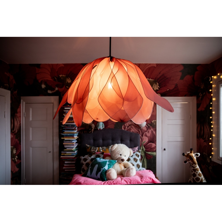 ByRydens - Lustr na lanku LOU LOU 1xE27/5W/230V růžová pr. 80 cm