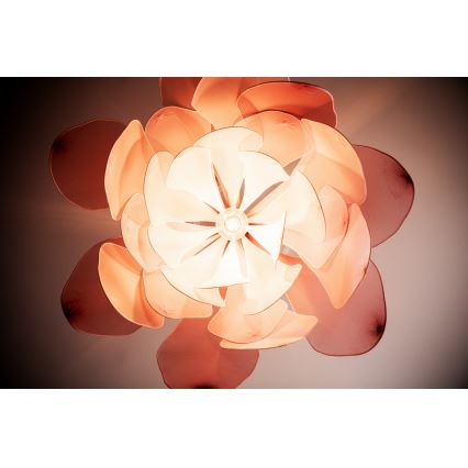 ByRydens - Lustr na lanku LOU LOU 1xE27/5W/230V růžová pr. 80 cm