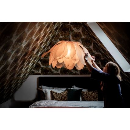 ByRydens - Lustr na lanku LOU LOU 1xE27/5W/230V béžová pr. 80 cm