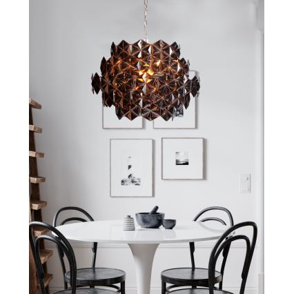 ByRydens - Lustr na řetězu MONARQUE MINI 3xE14/8W/230V černá