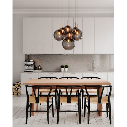 ByRydens - Lustr na lanku LAURA 7xE27/8W/230V