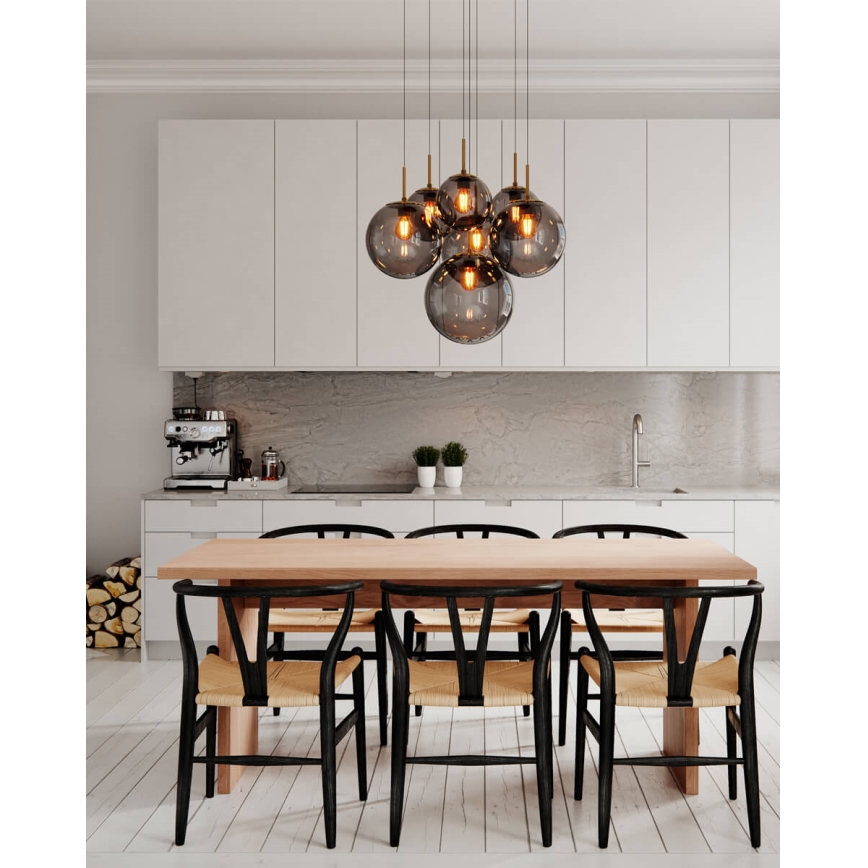 ByRydens - Lustr na lanku LAURA 7xE27/8W/230V