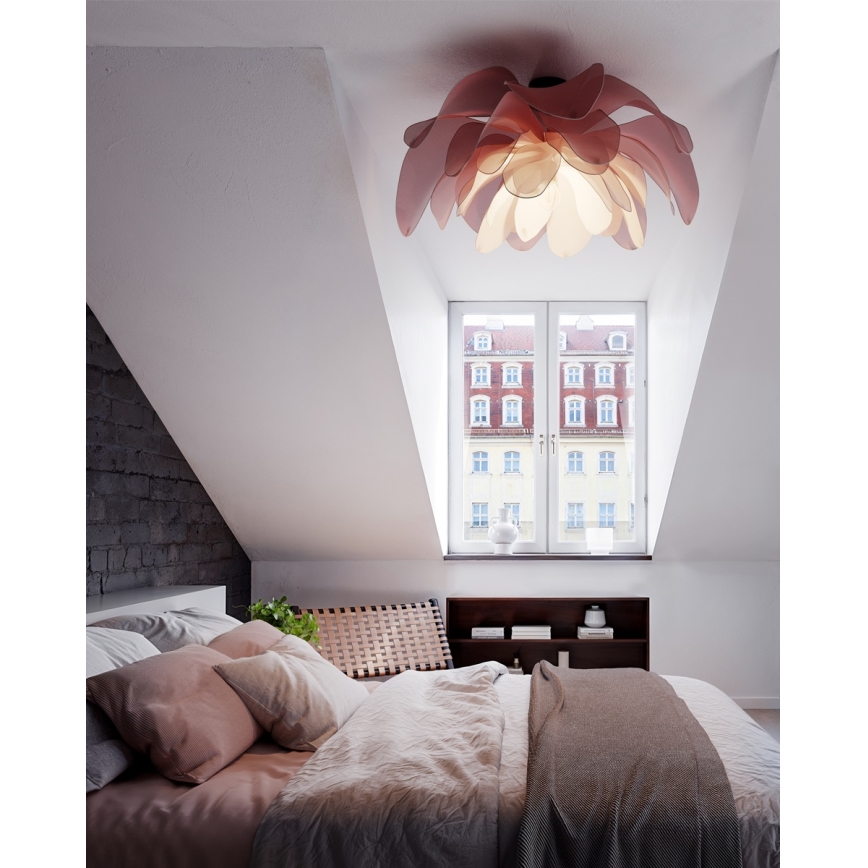 ByRydens - Přisazený lustr LOU LOU 1xE27/8W/230V růžová