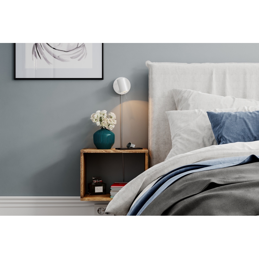ByRydens - Stmívatelné nástěnné bodové svítidlo CORRECT 1xGU10/7W/230V bílá
