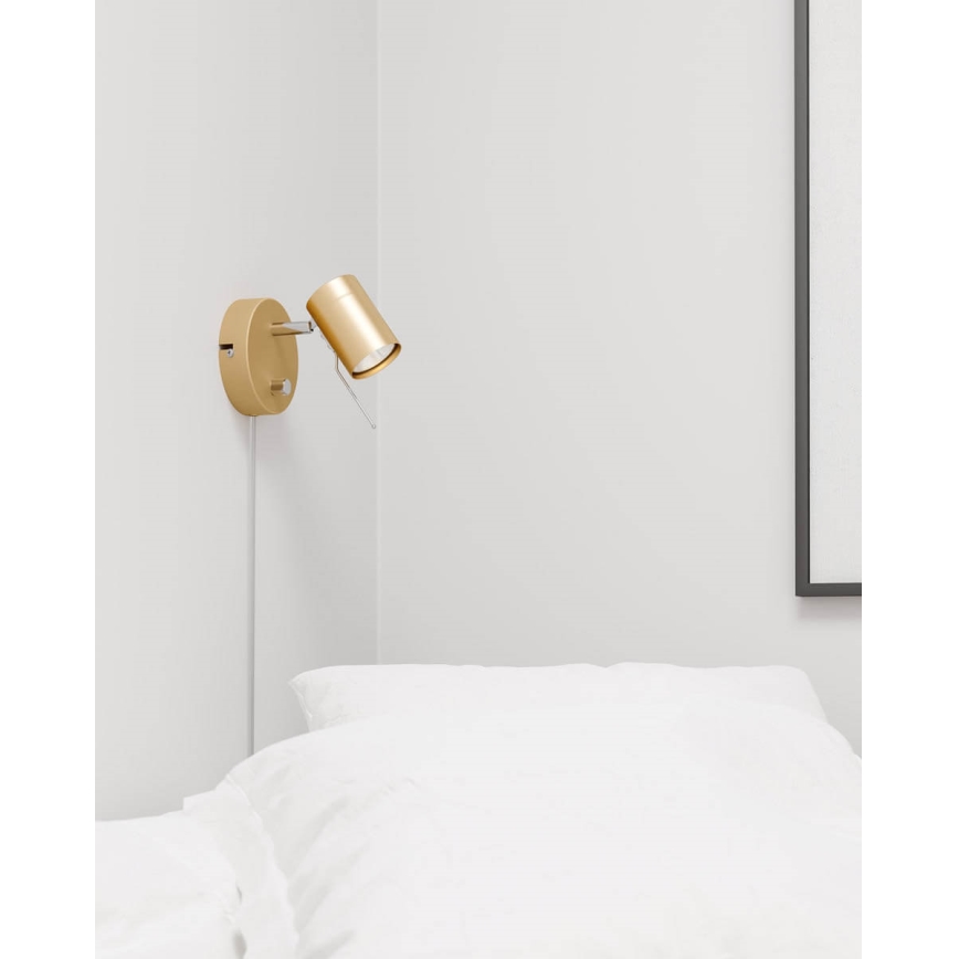 ByRydens - Stmívatelné nástěnné bodové svítidlo CORRECT 1xGU10/7W/230V zlatá
