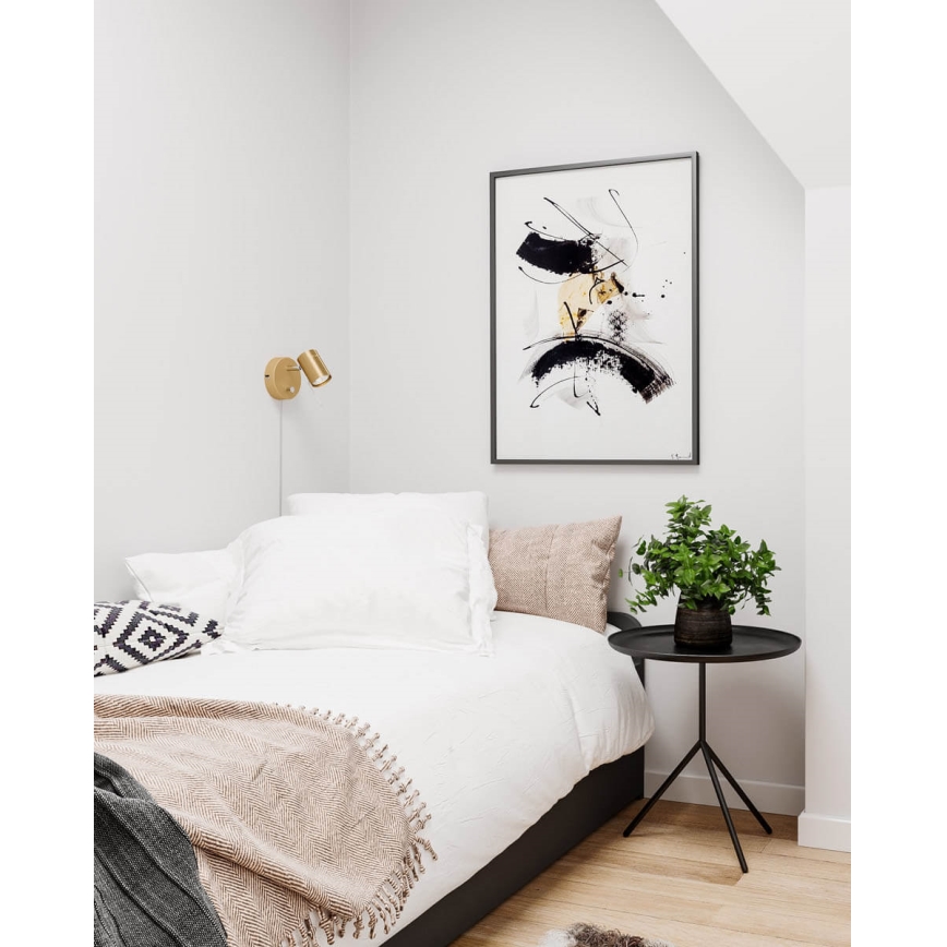 ByRydens - Stmívatelné nástěnné bodové svítidlo CORRECT 1xGU10/7W/230V zlatá