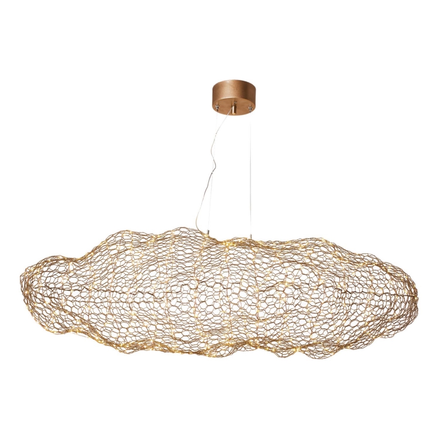 ByRydens - LED Lustr na lanku HAYDEN LED/15W/230V zlatá