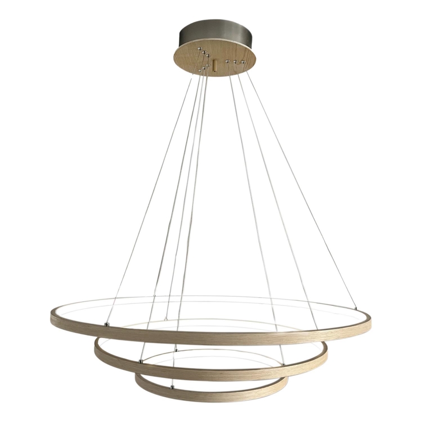 ByRydens - LED Lustr na lanku TRIONE LED/45W/230V hnědá pr. 80 cm