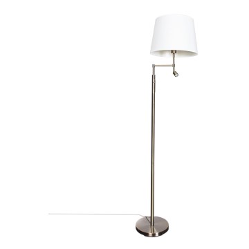 ByRydens - LED Stojací lampa ORLANDO 1xE27/5W/230V + LED/3W bílá/bronz pr. 36 cm