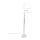 ByRydens - LED Stojací lampa ORLANDO 1xE27/5W/230V + LED/3W bílá/lesklý chrom pr. 36 cm