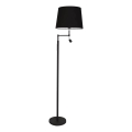 ByRydens - LED Stojací lampa ORLANDO 1xE27/5W/230V + LED/3W černá pr. 36 cm