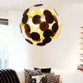 ByRydens - Lustr na lanku PLANET 4xE14/5W/230V černá/zlatá pr. 50 cm