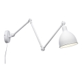 ByRydens - Stmívatelná nástěnná lampa BAZAR 1xE27/5W/230V bílá