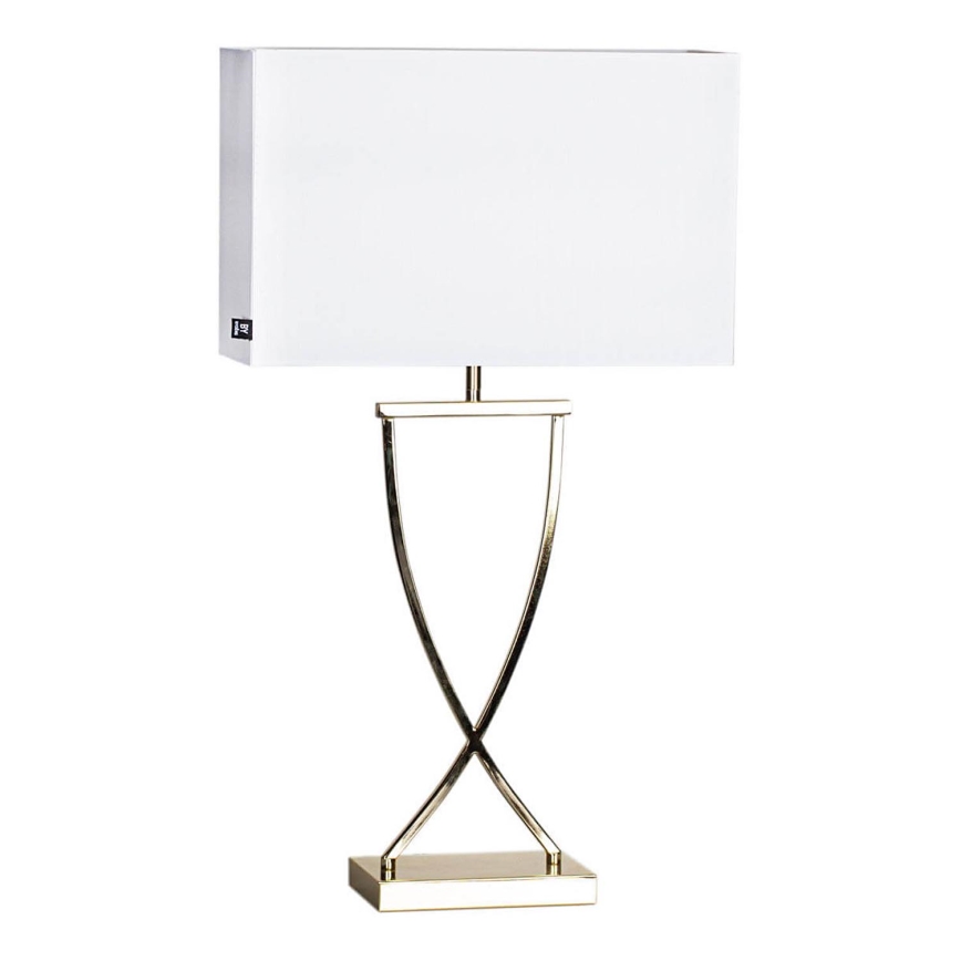 ByRydens - Stolní lampa OMEGA 1xE27/5W/230V bílá/mosaz