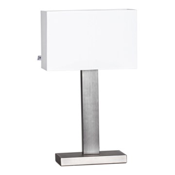 ByRydens - Stolní lampa PRIME 1xE27/5W/230V bílá/matný chrom