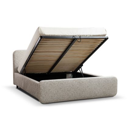 Čalouněná postel bez matrace LAJLA 180x200 cm béžová