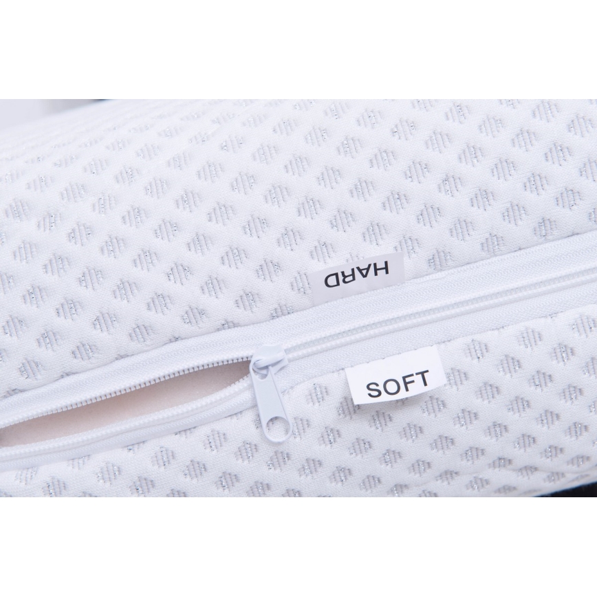 Čalouněná postel s matrací a úložným prostorem ALIS 160x200 cm hnědá