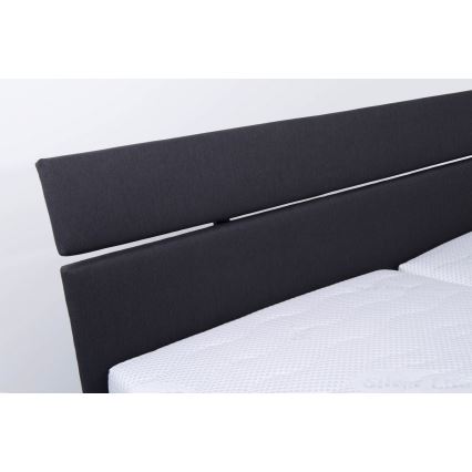 Čalouněná postel s matrací a úložným prostorem ALIS 180x200 cm antracit