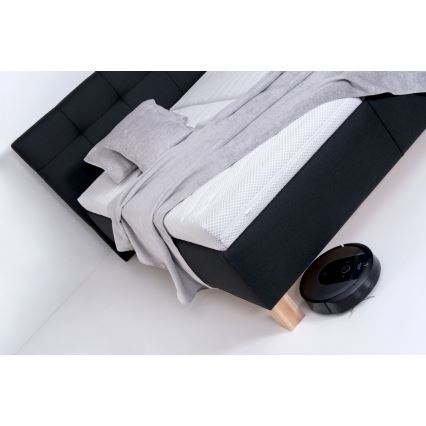 Čalouněná postel s matrací a úložným prostorem MARIA 180x200 cm antracit