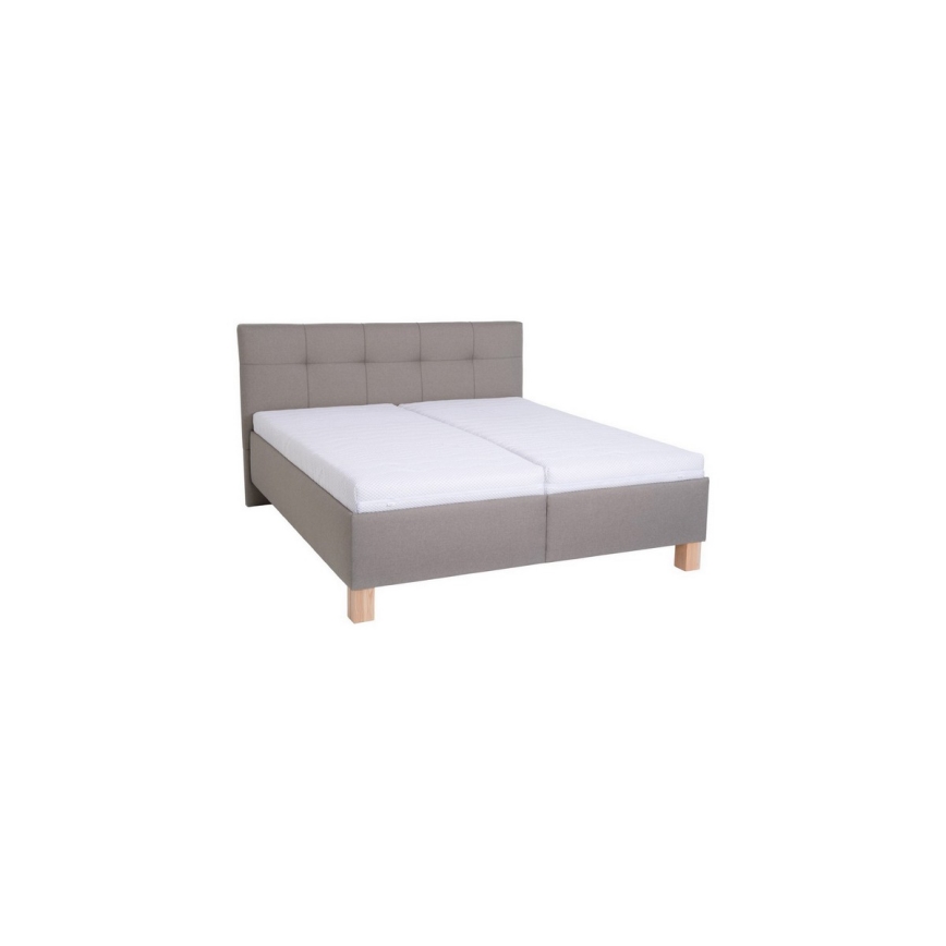 Čalouněná postel s matrací a úložným prostorem MARIA 180x200 cm taupe