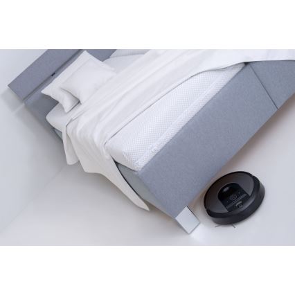 Čalouněná postel s úložným prostorem bez matrace ALIS 160x200 cm světle šedá