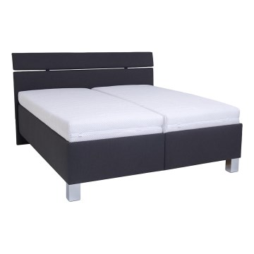 Čalouněná postel s úložným prostorem bez matrace ALIS 180x200 cm antracit