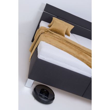 Čalouněná postel s úložným prostorem bez matrace ALIS 180x200 cm antracit