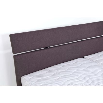 Čalouněná postel s úložným prostorem bez matrace ALIS 180x200 cm hnědá