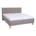 Čalouněná postel s úložným prostorem bez matrace MARIA 160x200 cm taupe