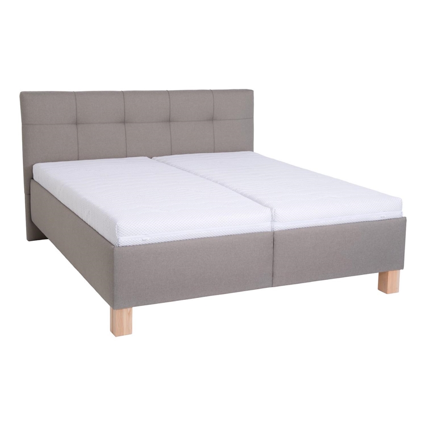 Čalouněná postel s úložným prostorem bez matrace MARIA 160x200 cm taupe